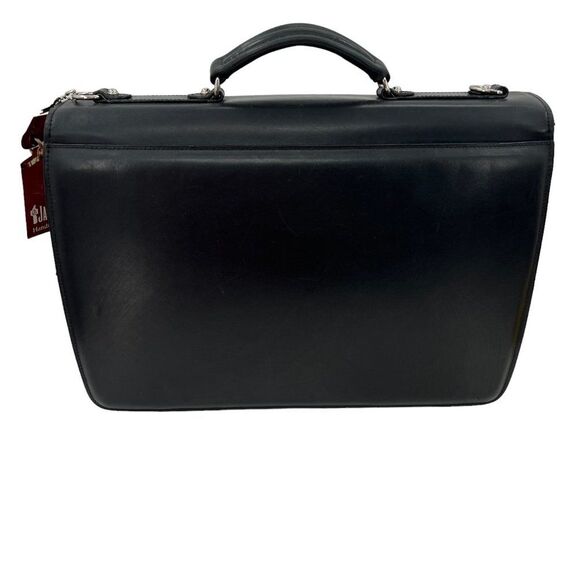 Jack Georges Black Elements Briefcase with Key & Tag - Picture 8 of 16